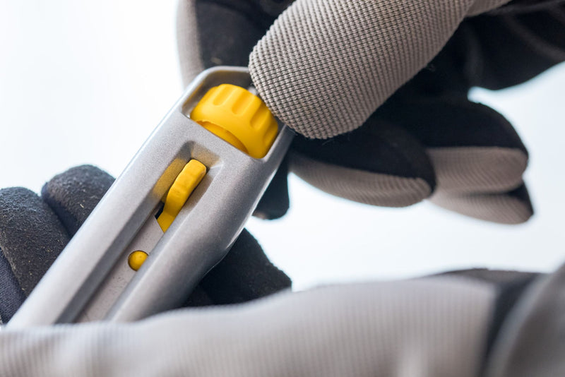 Stanley (0-10-018) Faca de metal InterLock de 18 mm com encaixe rápido