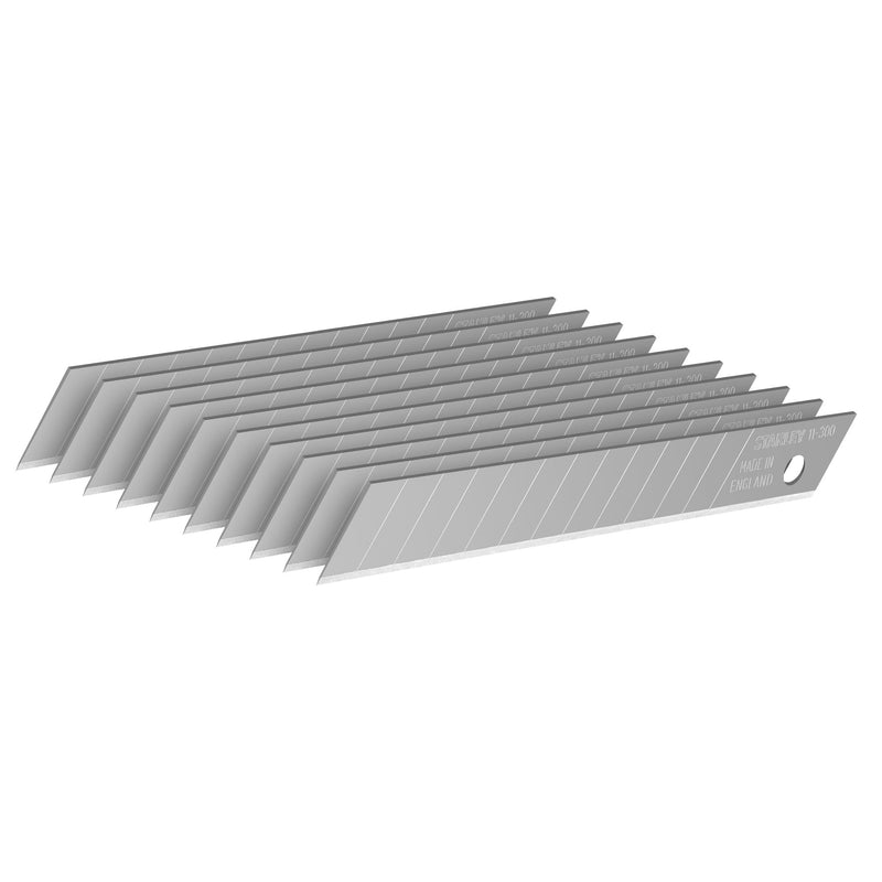 Stanley (0-11-300) Lâmina de faca destacável de 9 mm (embalagem de 10)
