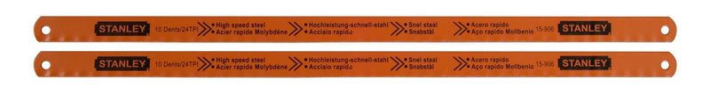 Stanley (15-0-906) Lâmina de serra em molibdénio 300 mm 24 TPI (2 unidades)