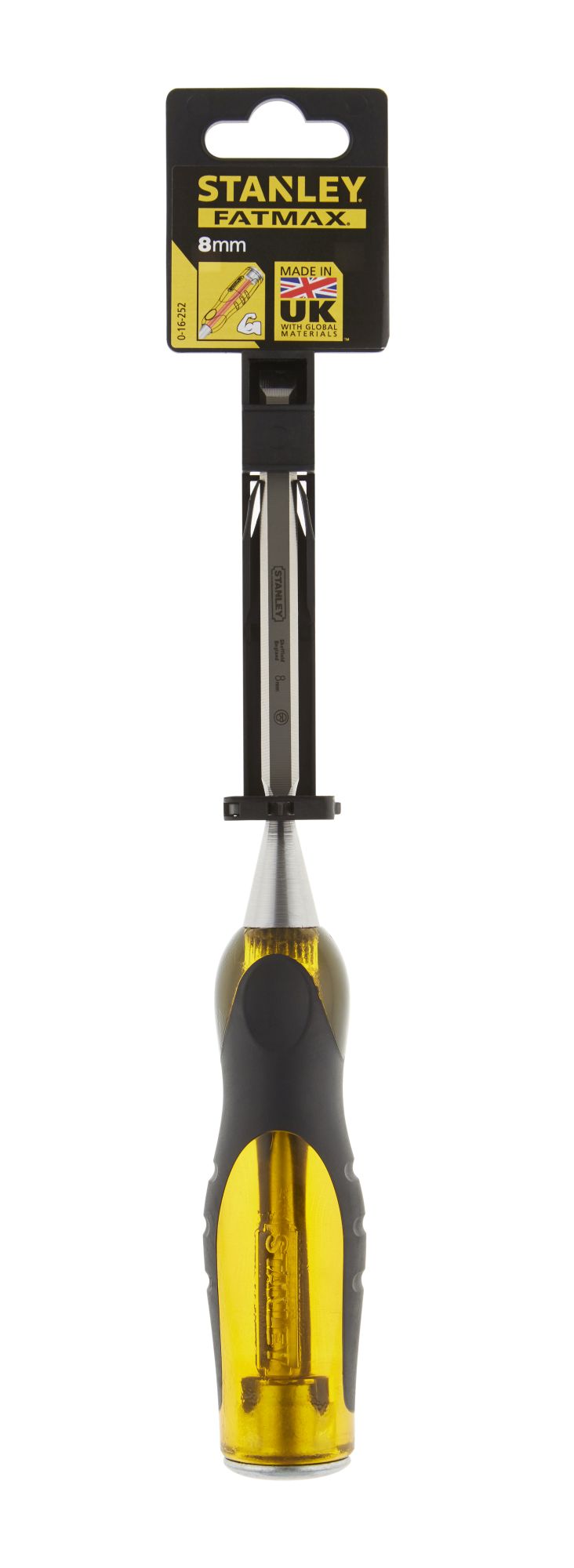 Cincel de madera simple Stanley (0-16-252) FATMAX de 8 mm con espiga pasante