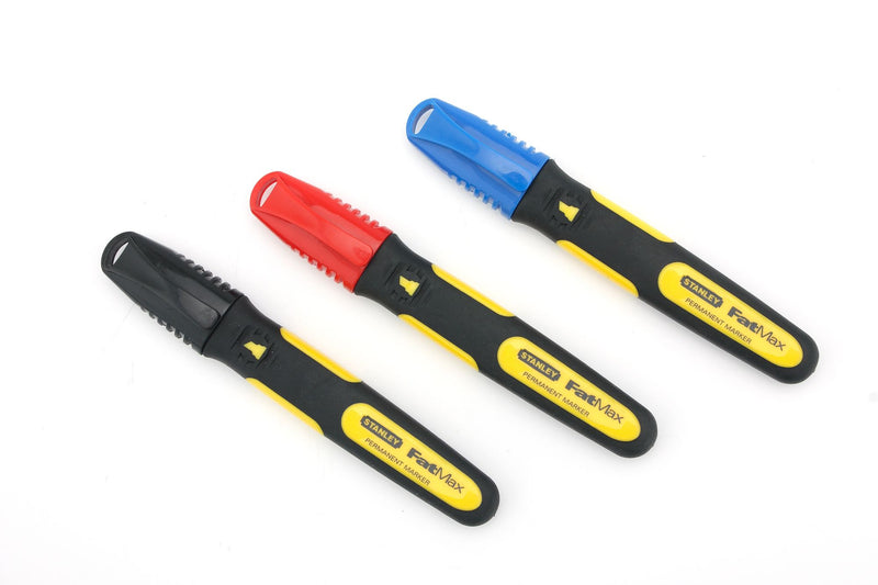 Stanley (0-47-315) FATMAX Chisel Tip Marker (Black, Blue & Red)