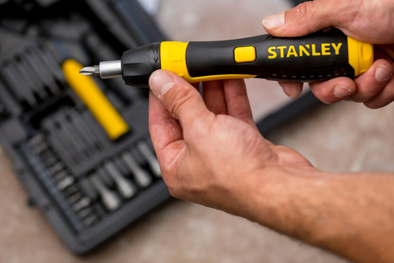 Stanley (0-63-038) Conjunto de kit de chave de fendas com roquete e punho de pistola (39 peças)