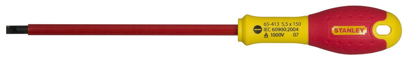 Stanley (0-65-413) FATMAX 5.5mm x 150mm Insulated Slotted Screwdriver