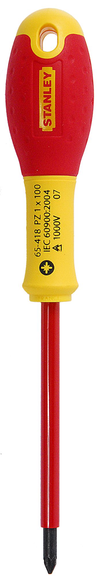 Stanley (0-65-418) FATMAX 100mm PZ1 Posidriv Insulated Screwdriver