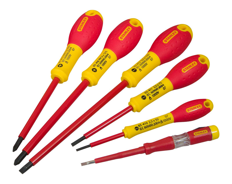 Stanley (0-65-441) FATMAX Insulated Slotted Phillips Screwdriver Set (6 pc.)