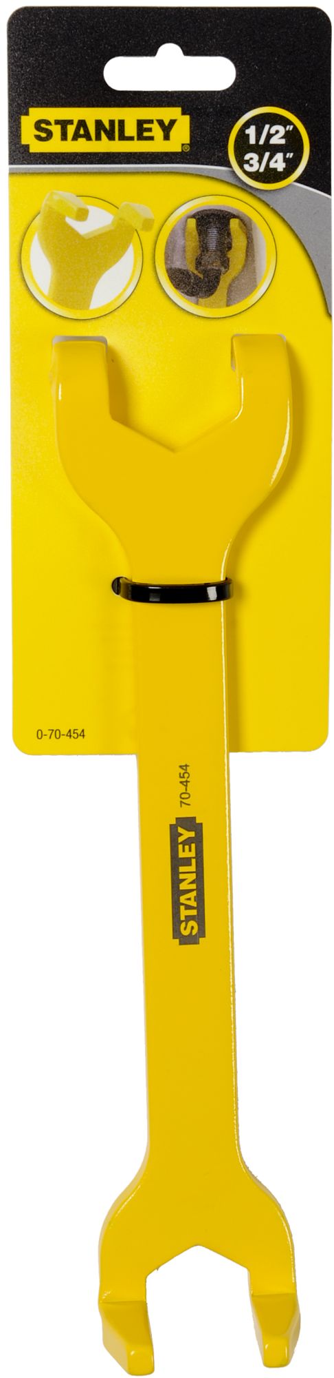 Stanley (0-70-454) 1/2 in. BSP and 3/4 in. BSP Ends Fixed Basin Wrench