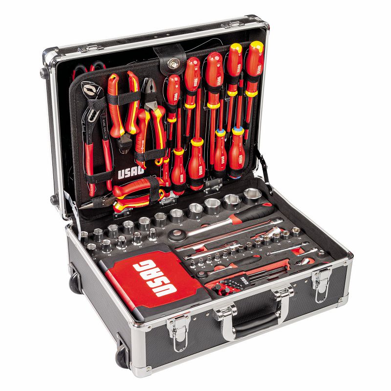USAG (002 JTME) Carro de ferramentas com sortido para manutenção (181 peças)