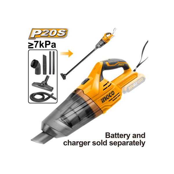 INGCO (CVLI2001) Cordless Handheld Vacuum Cleaner 20V