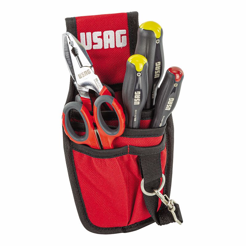 USAG (007 MI) Bolsa porta-ferramentas com sortido para manutenção (5 unidades)