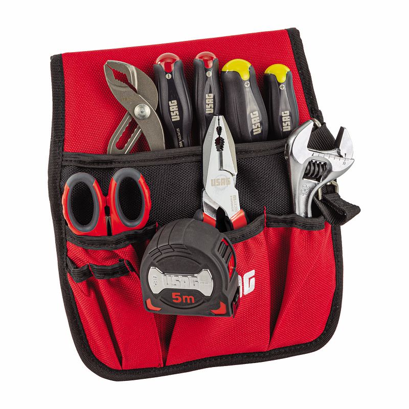 USAG (007 MLI) Bolsa porta-ferramentas com sortido para manutenção (9 unidades)