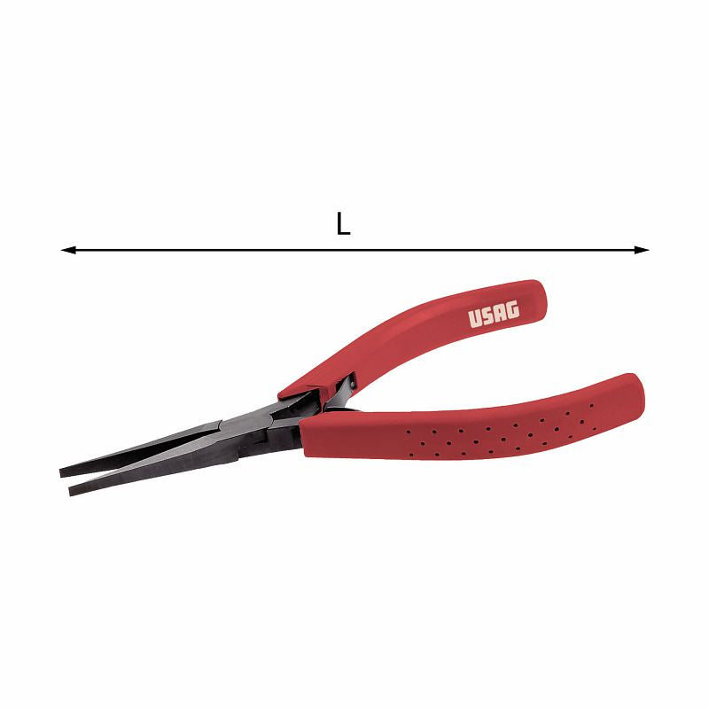 USAG (015/4) Alicate de bico longo e plano com maxilas retas e cónicas