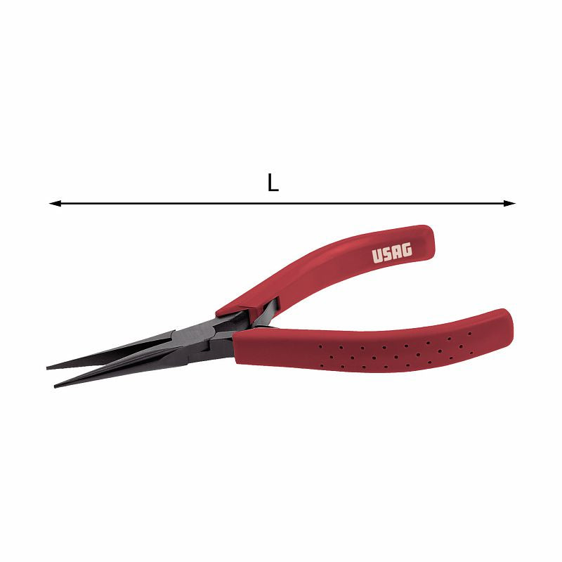 USAG (017/5) Alicate de bico longo semicircular com maxilas retas cónicas