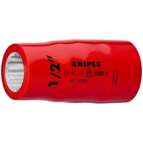 Casquilho Knipex (98 47 5/8) de 12 pontas com encaixe quadrado interior de 1/2