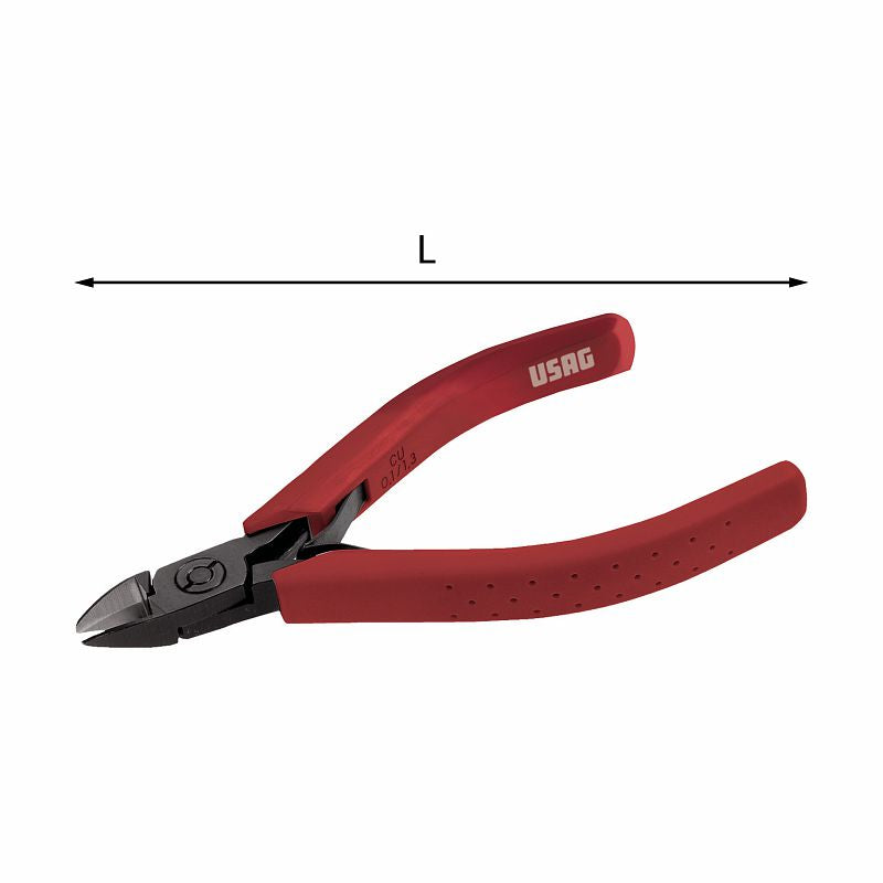 USAG (021/4) Alicate de corte de bico longo com lâmina de corte semi-nivelada