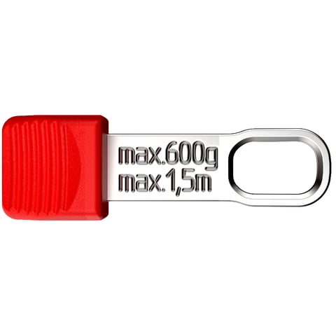 Knipex (00 62 10 TR) Clips para herramientas con sujeción anticaída, rojos (10 unidades)