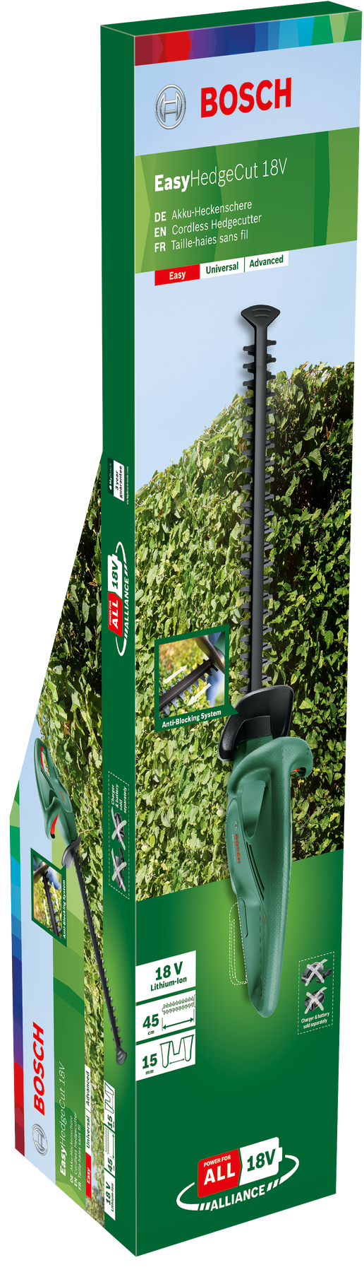 Bosch 31EasyHedgeCut 18-45 BT Classic Green