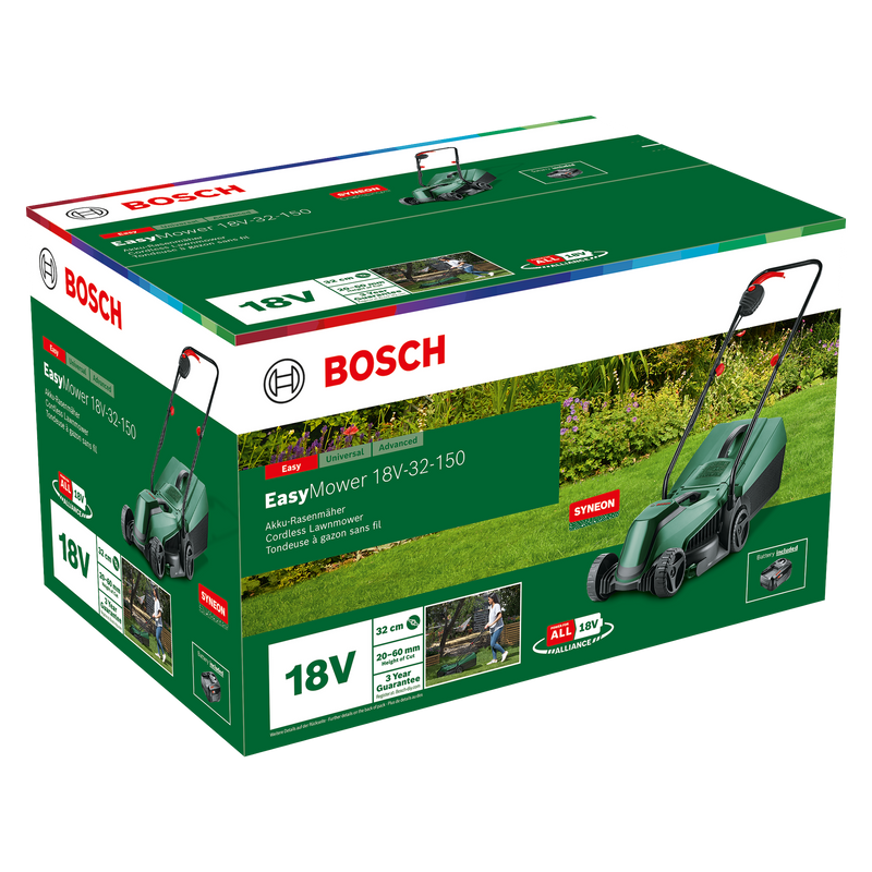 Corta-relvas sem fio Bosch Garden (EasyMower 18V-32-150)