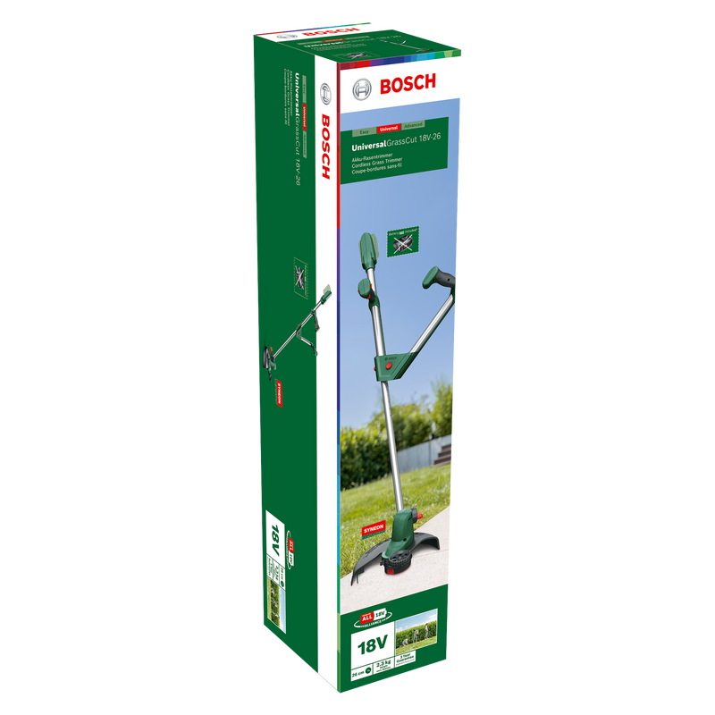 Aparador de relva sem fio Bosch Garden (UniversalGrassCut 18V-26)
