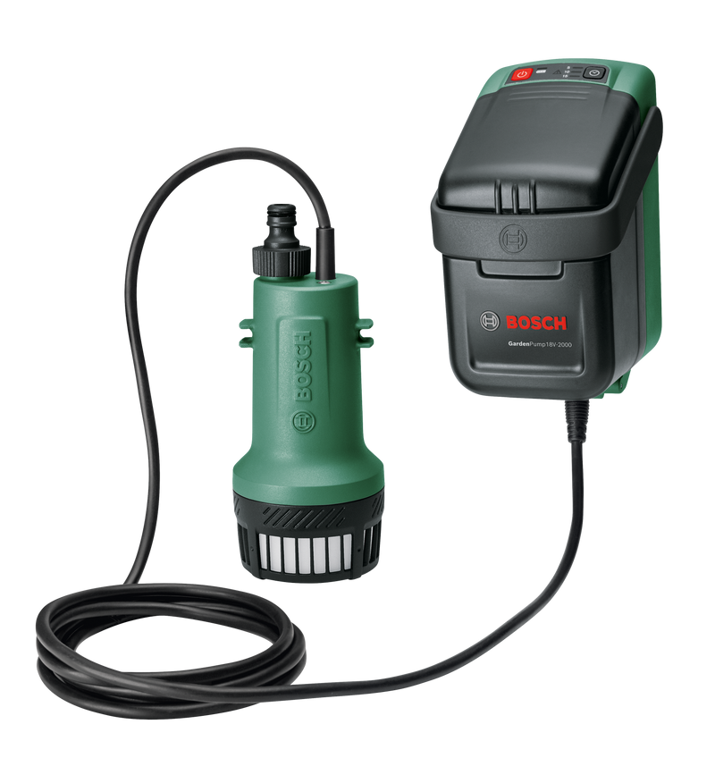 Bomba de água da chuva sem fios Bosch GardenPump 18V-2000