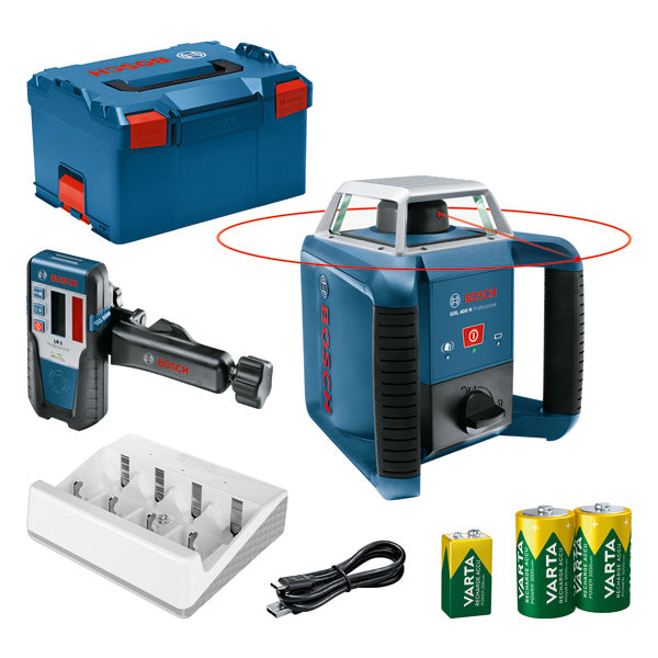 Bosch GRL 400 H + LR 1 in L-BOXX Professional