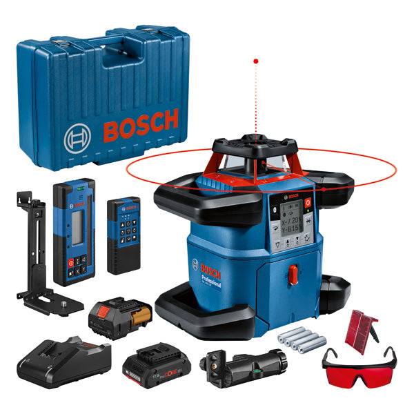 Bosch GRL 600 CHV Rotary Laser - Dual Slope + Accessories