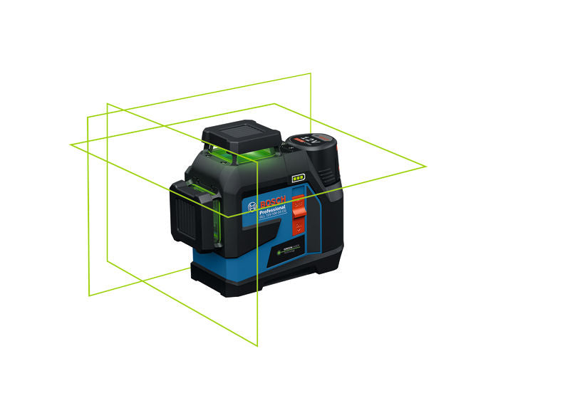 Bosch GLL 12V-100-33 CG Line Laser - 12V Triple 360° Green Lines