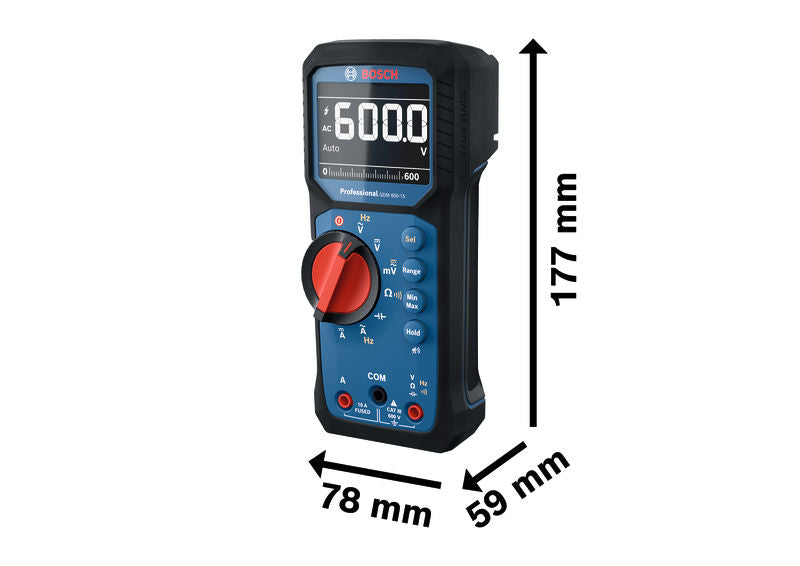 Multímetro digital Bosch GDM 600-15 + MH 1 Profesional