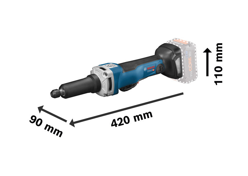 Bosch Cordless straight grinder GGS 18V-23 PLC