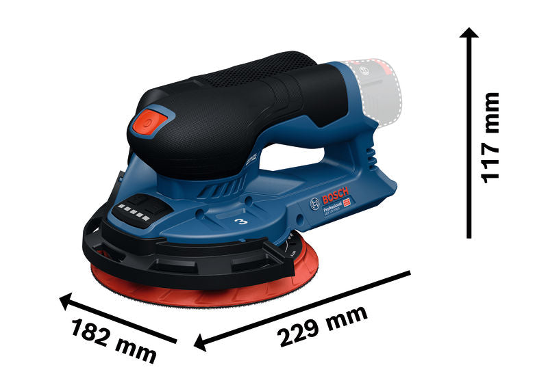 Lijadora excéntrica inalámbrica Bosch (GEX 12V-150-3 Professional)