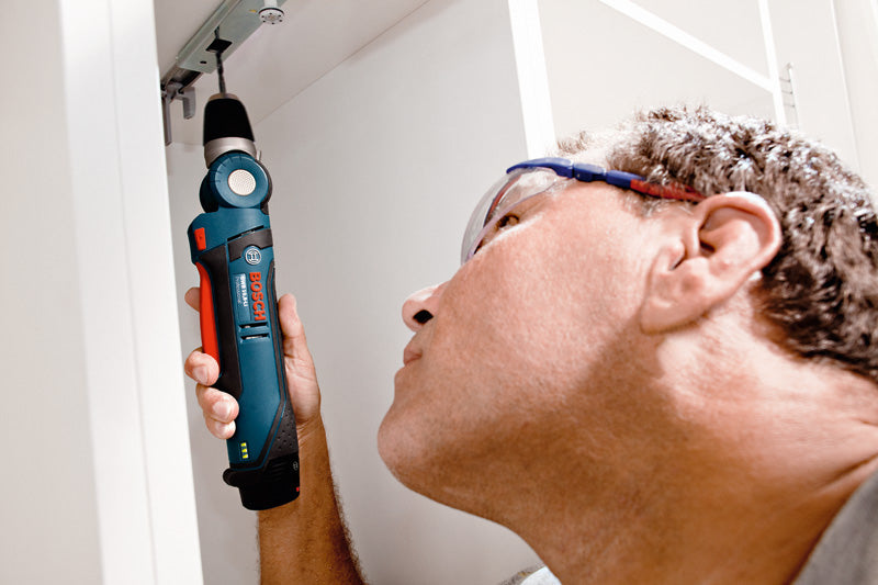 Taladro angular inalámbrico profesional Bosch GWB 12V-10 + 2x2.0Ah + L-BOXX