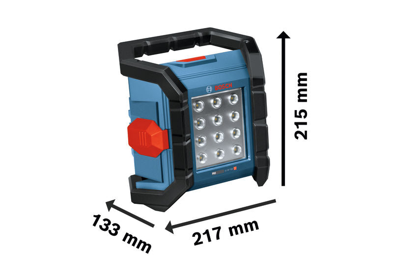 Fuente de alimentación inalámbrica profesional Bosch GLI18V-1500 para obras de construcción.
