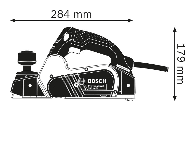 Plaina Bosch Professional GHO 16-82 - 630W 82mm