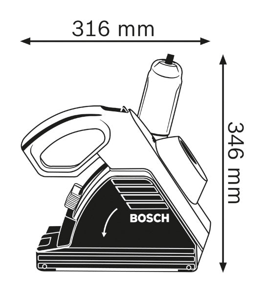 Fresadora de parede profissional Bosch GNF 35 CA