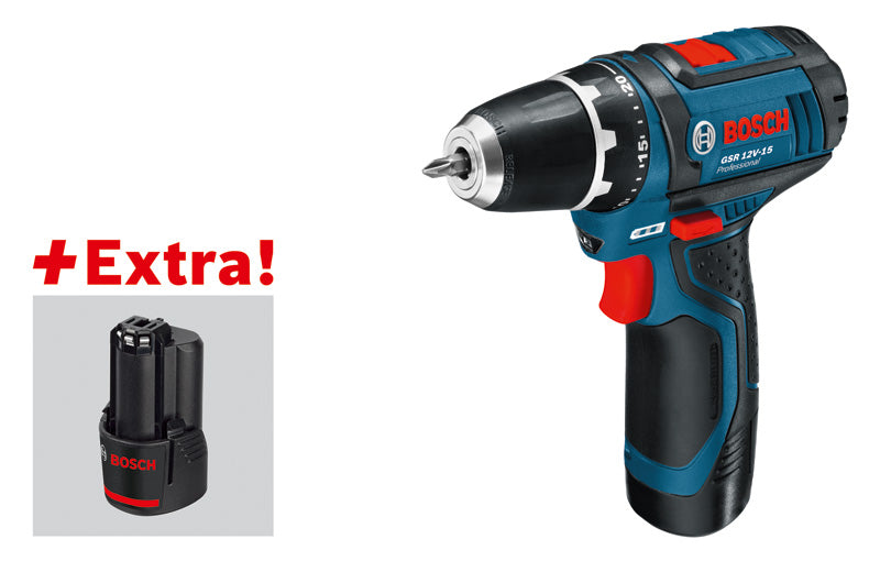Kit combinado de accesorios Bosch (herramientas profesionales y manuales GSR 12V-15)