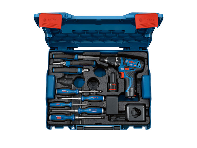 Kit combinado de accesorios Bosch (herramientas profesionales y manuales GSR 12V-15)