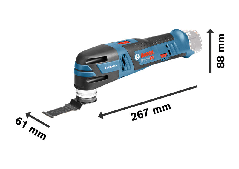 Bosch GOP 12V-28 + 2x3.0Ah Multiferramenta Profissional Sem Fios