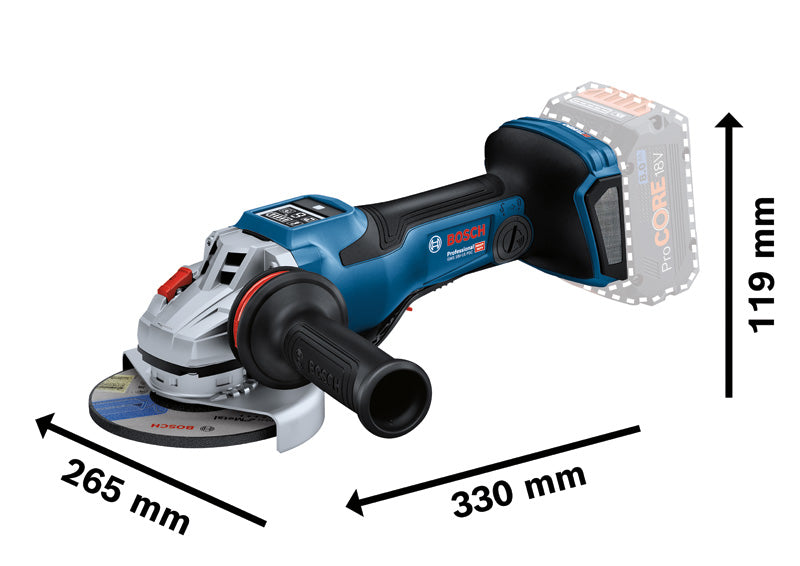 Bosch Cordless Angle Grinder GWS 18V-15 PSC