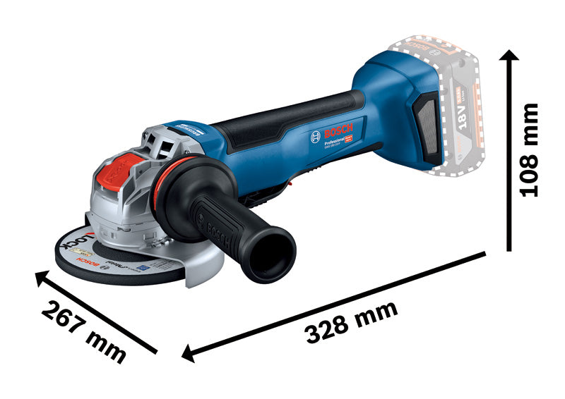 Bosch Cordless Angle Grinder GWX 18V-10 P