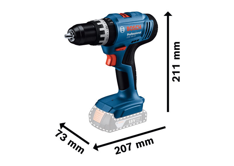 Berbequins/aparafusadoras de impacto sem fio Bosch (GSB 18V-25 Professional)