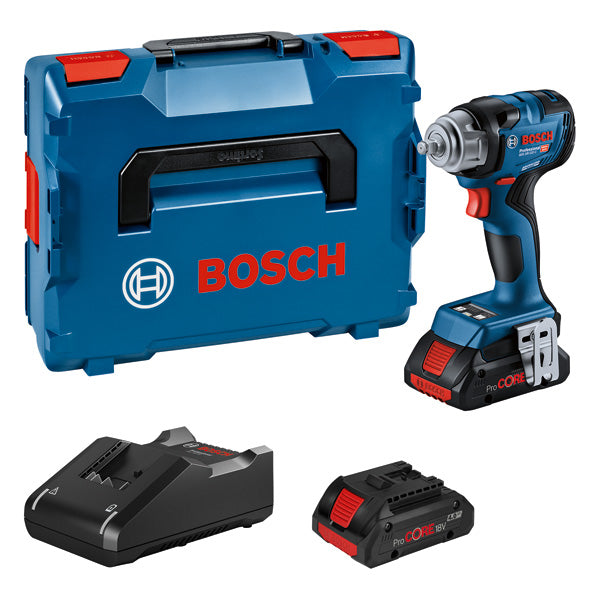 Bosch GDS 18V-320 C Impact Wrench 3/8" + 2x4.0Ah ProCORE