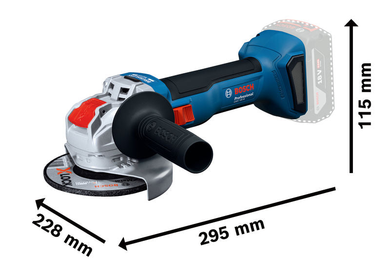Amoladora angular con X-LOCK Bosch (GWX 18V-8 Professional)