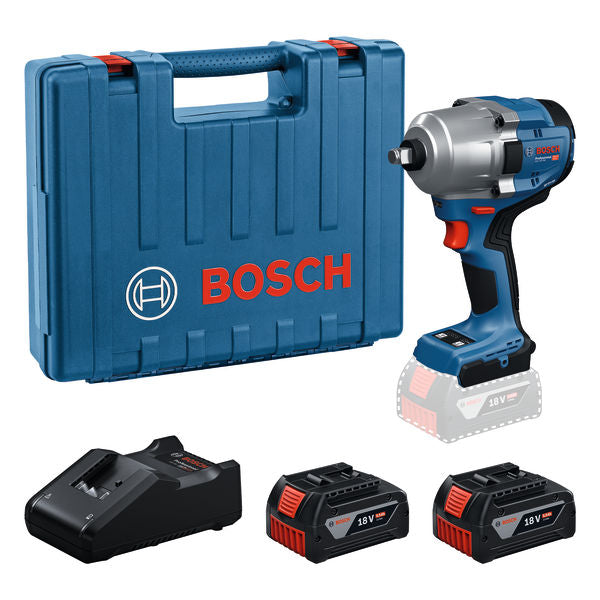 Aparafusadora de Impacto 1/2" 780Nm + 2x5.0Ah Bosch (GDS 18V-780)