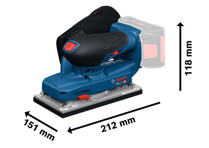 Bosch vibratory sander (GSS18V-18 Professional)