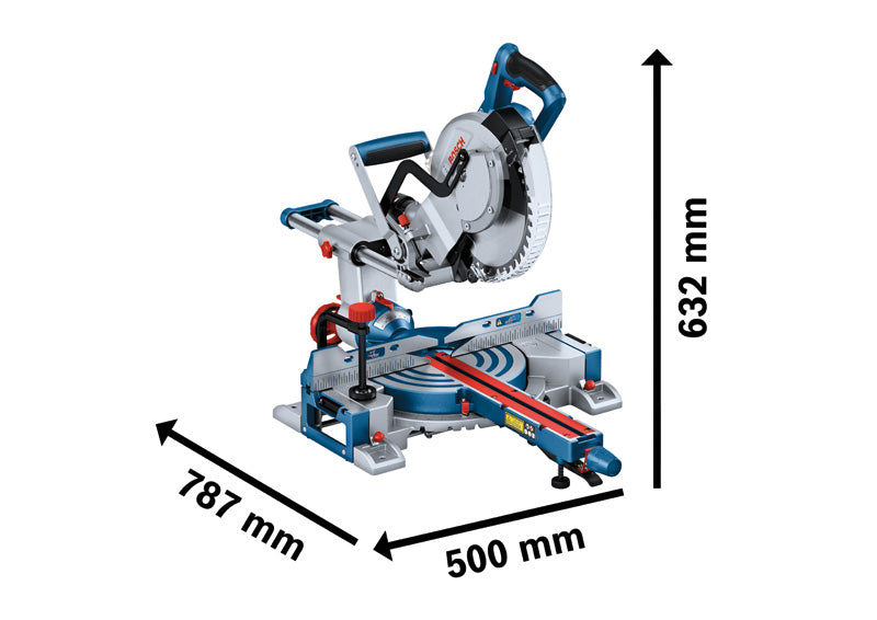 Bosch GCM 18V-254 D BITURBO Sliding Mitre Saw - 256mm