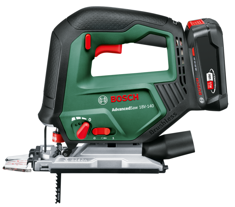 Serra vertical sem fio Bosch Brico (AdvancedSaw 18V-140)
