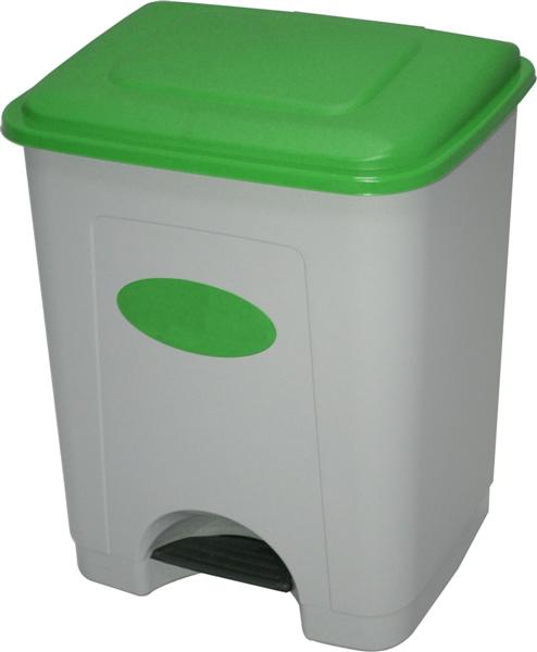 Balde Lixo com Pedal, Verde, 35L