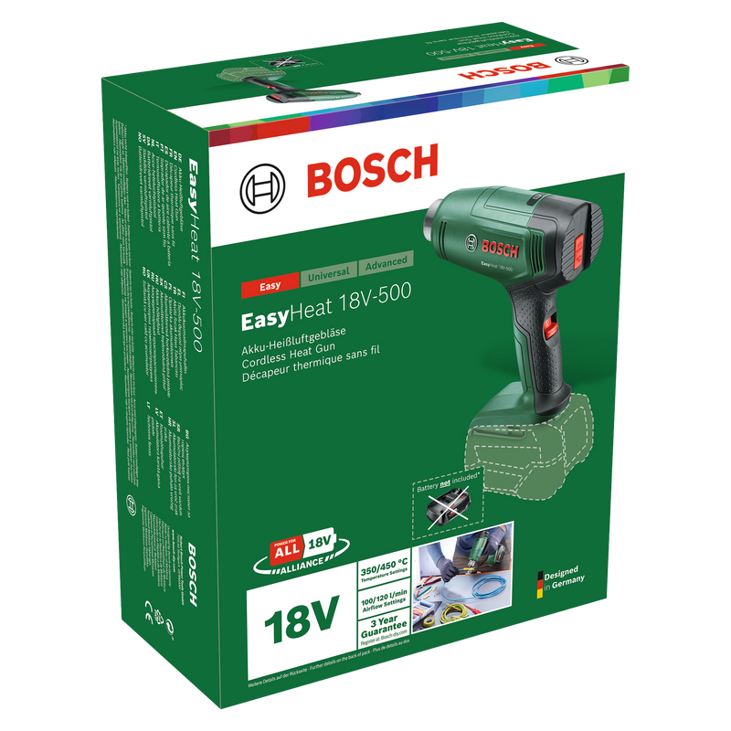 Bosch Hot Air Gun EasyHeat 18V-500
