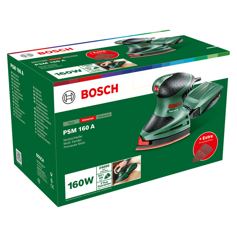 LIXADEIRA ORBITAL Bosch PSM 160 A