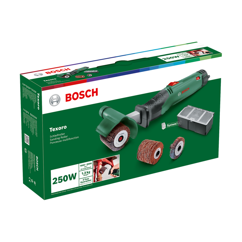 Lixadora de rolos Bosch Texoro 250W - Velocidade variável