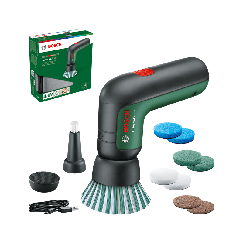 Bosch UniversalBrush 3.6V Cleaning Brush -  with Accessories